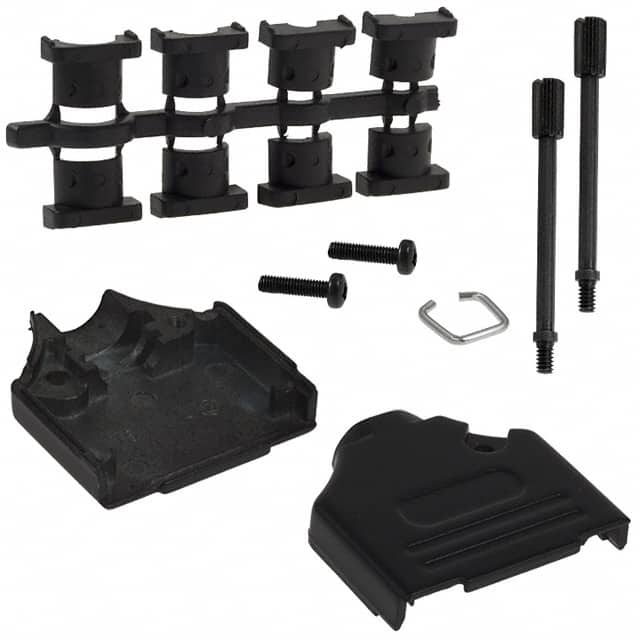 970-015-040-011 NorComp Inc.  Capots de connecteurs D-Sub en forme de D